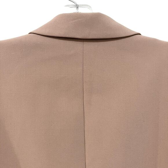 White House Black Market Jacket Womens 14 Tan Double Breasted Blazer Lined - Picture 4 of 9
